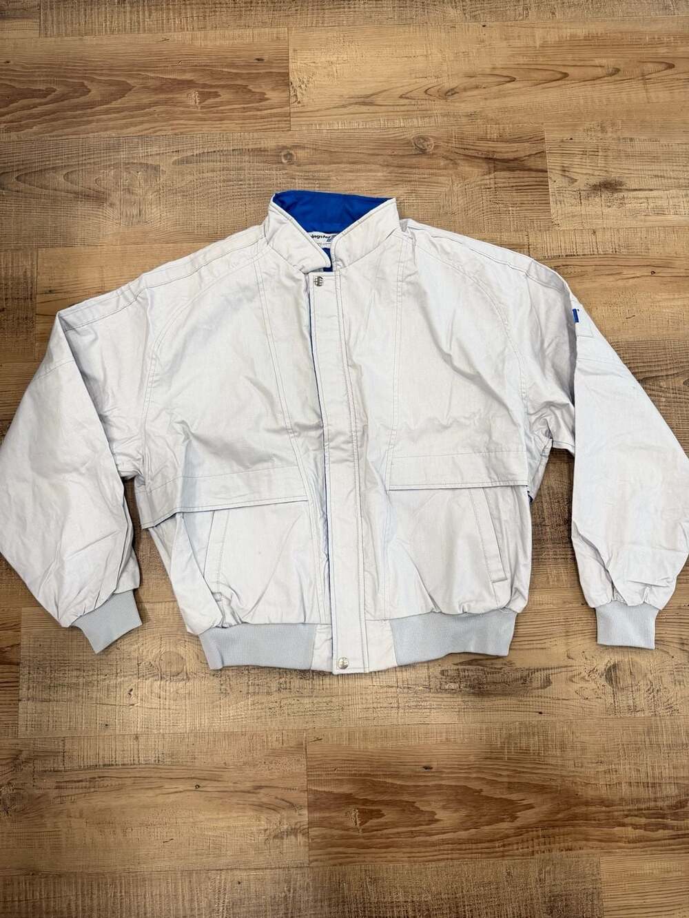 Vintage Swingster Dual Brand CIBA-GEIGY Windbreaker Bomber Jacket Y2K USA MADE